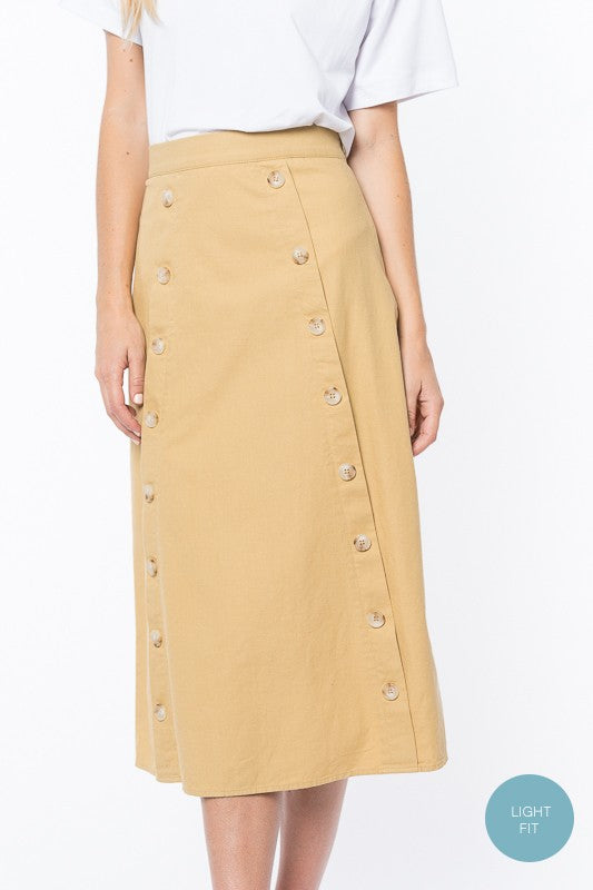 Double Sided Button Skirt