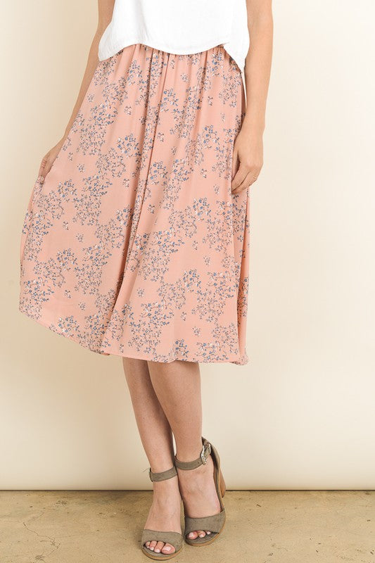 Italia Floral Midi Skirt