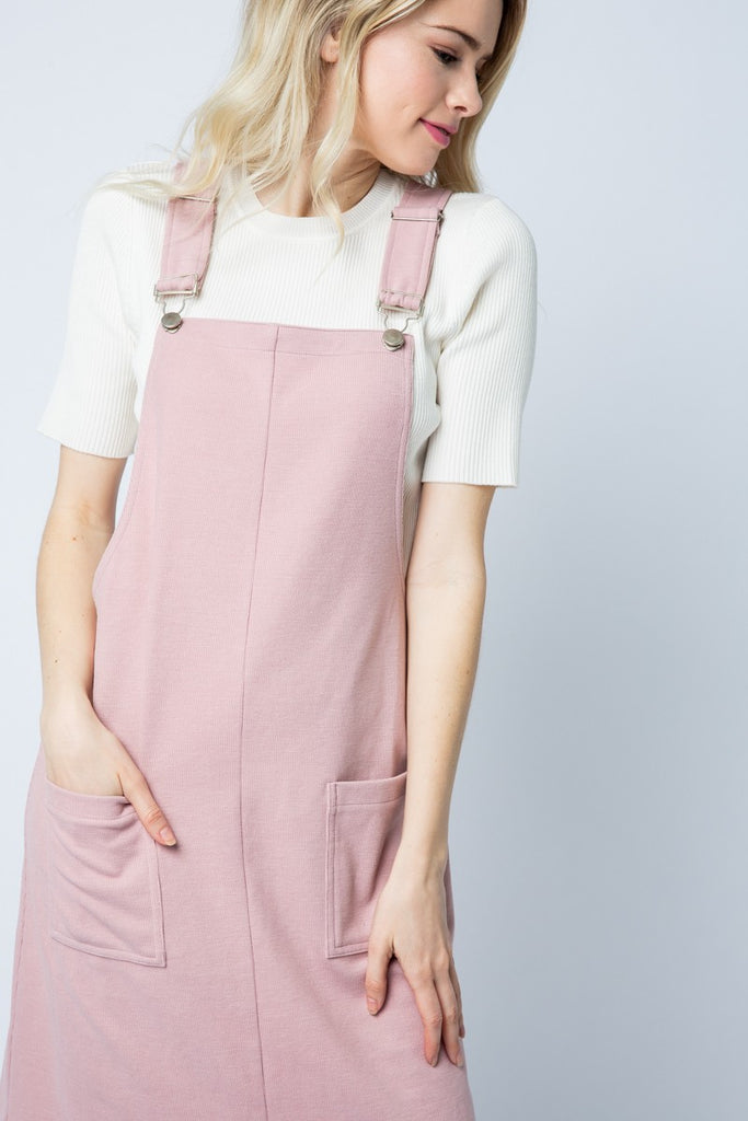 Carlynn Overall Dress in Sweet Pea