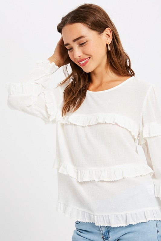 The Belle Ruffled Top
