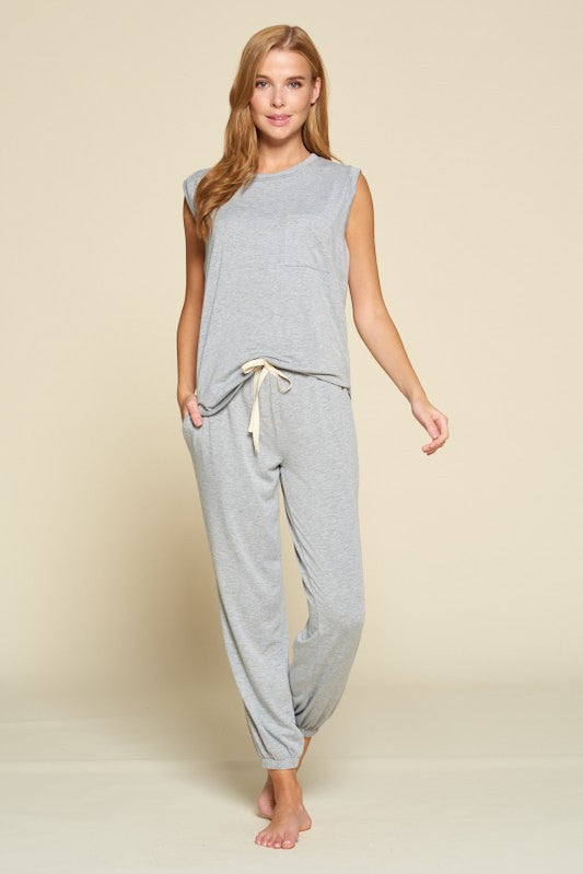 Hailey Lounge Set in Gray