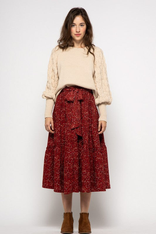 Joanna Floral Midi Skirt