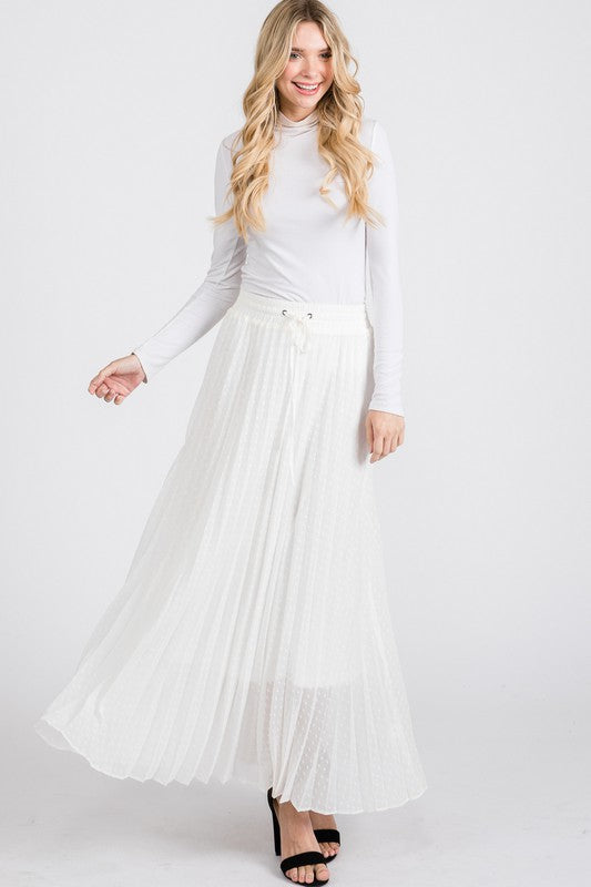 Eva Midi Skirt in White