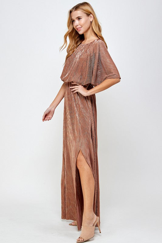 Abigail Maxi Dress in Bronze