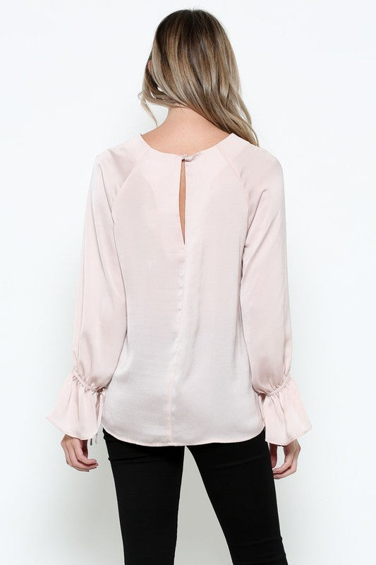 Classy Bell Sleeve Blouse