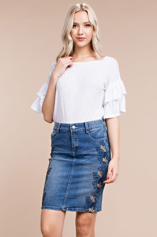 Tiered Bell Sleeved Tee