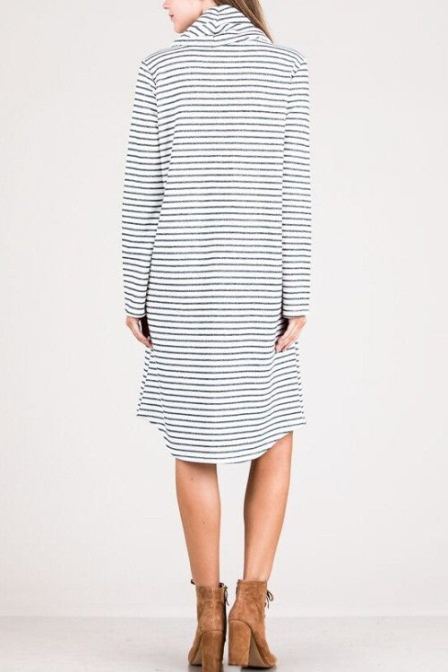 Avila Jersey Dress in Stripe