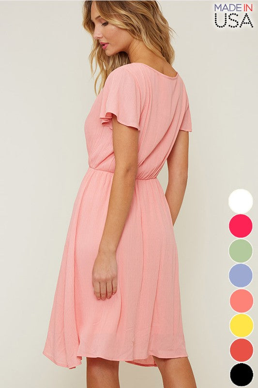 Gabriella Ruffle Midi Dress