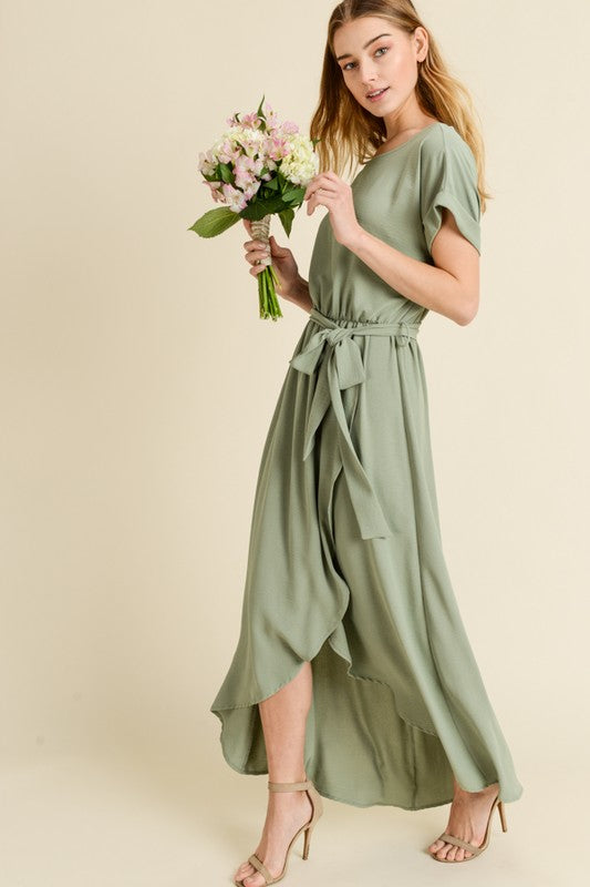 Caroline Maxi Dress in Sage