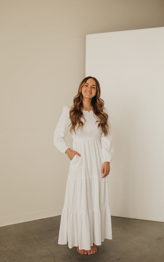 Anete Maxi Dress in White