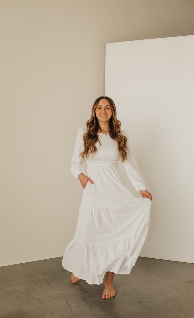 Anete Maxi Dress in White