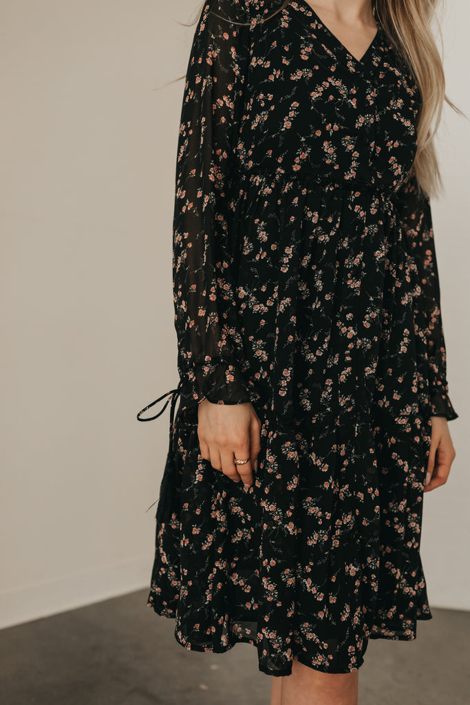 Ricki Floral Knee Length Dress (XS-XXL)