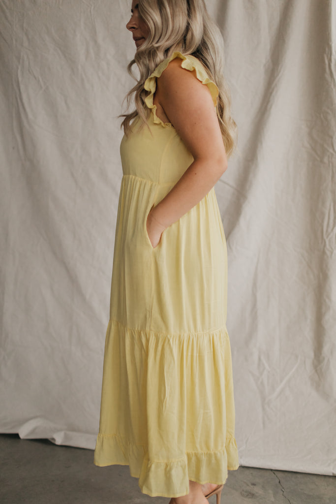 Madelyn Summer Dress in Yellow