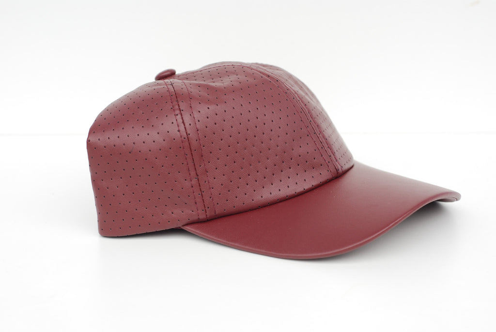 Leather Baseball Cap