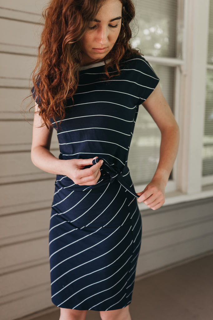 Clara Striped Knot Dress