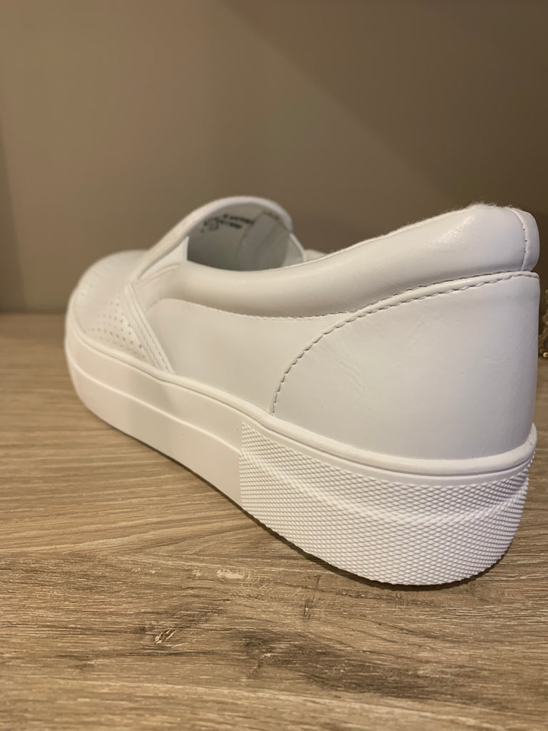 White Basic Platform Sneaker