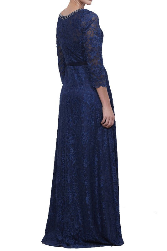 Womens Formal Lace Gown