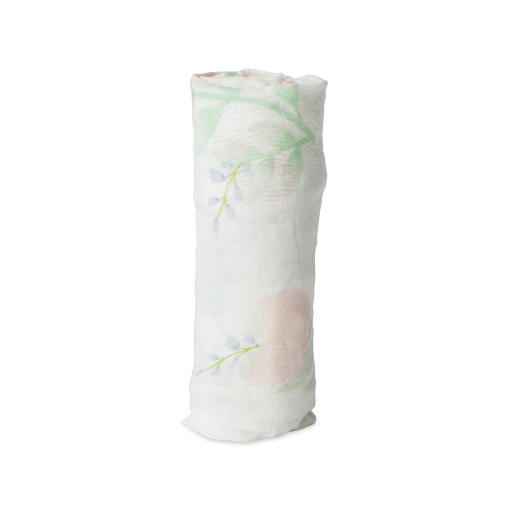Deluxe Muslin Swaddle- Pink Peony