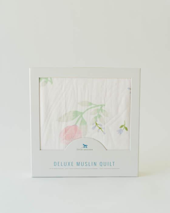 Deluxe Muslin Quilt- Pink Peony